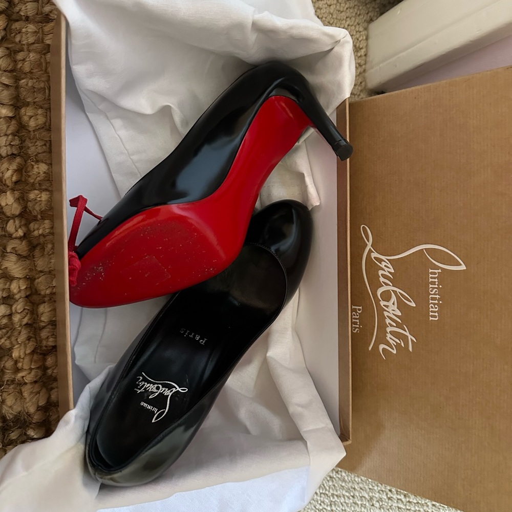 Christian Louboutin Black and Red Women's Shoes worn 1 time only